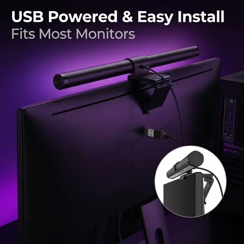 Desk Setup Modern - Светодиодная лампа-бар для монитора с пультом