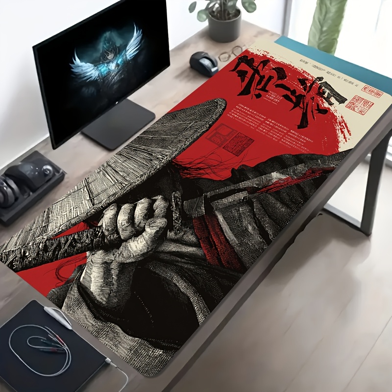 Desk Setup Red - Игровой коврик для мыши XXL Red