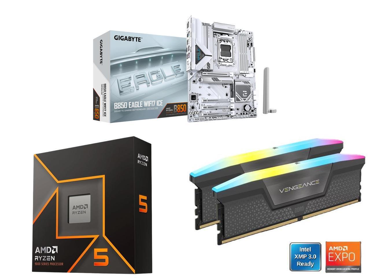 Corsair Ram Vengeance 16Gb - Материнская плата GIGABYTE B850 EAGLE WIFI7