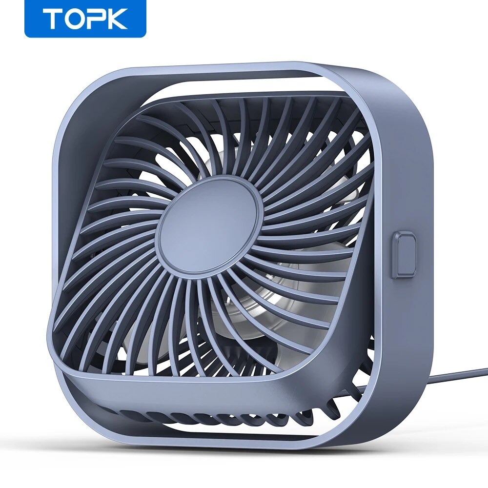 Fan Desk Small Usb - Настольный вентилятор TOPK с USB, мощный