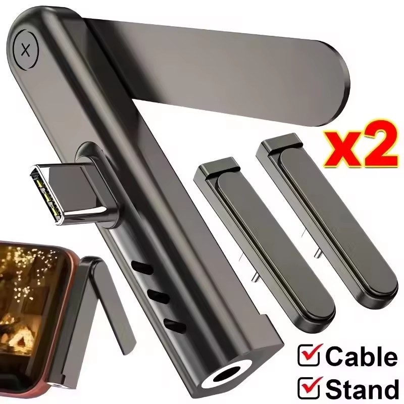 Desk Setup Stand - 2/1 шт. портативный складной адаптер USB-C