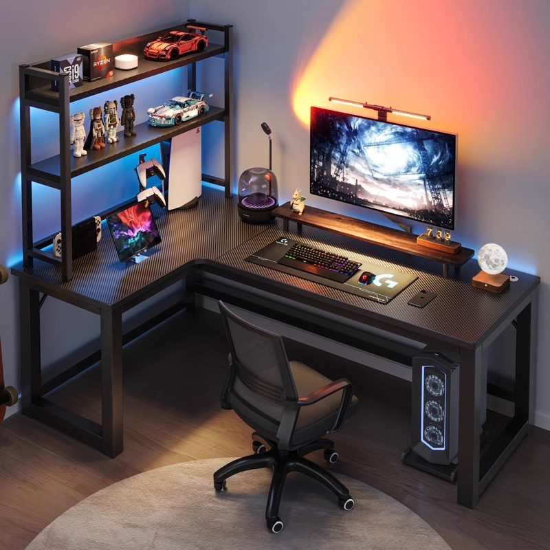 L Shaped Desk Setup - Компьютерный стол Домашний угловой стол Учебный