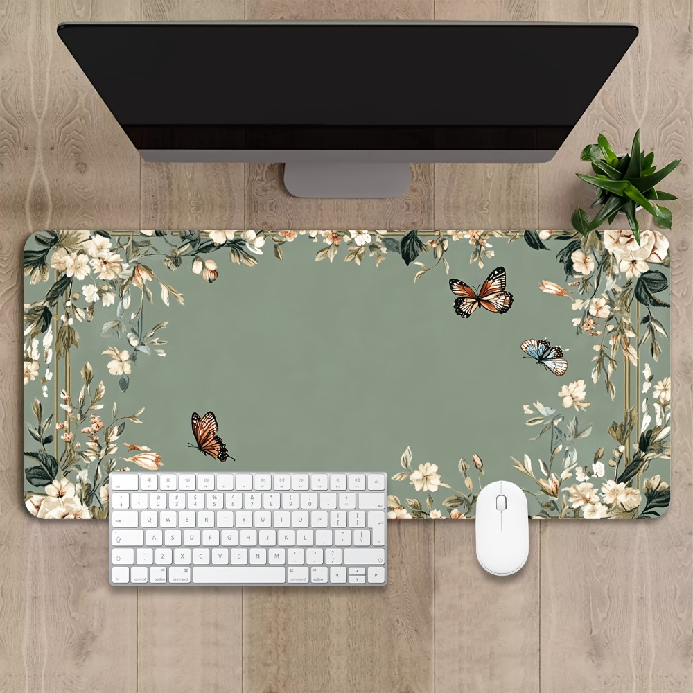 Desk Setup Designer - Настольный коврик с рисунком бабочек и