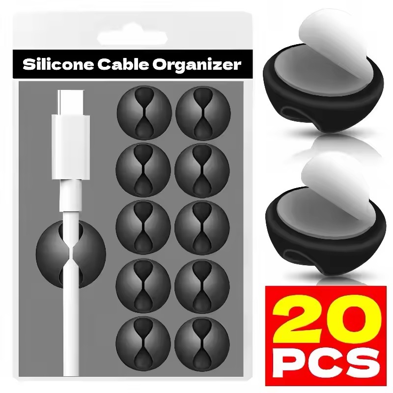 Desk Setup Cable Management - Зажимы для кабеля, держатель шнура для