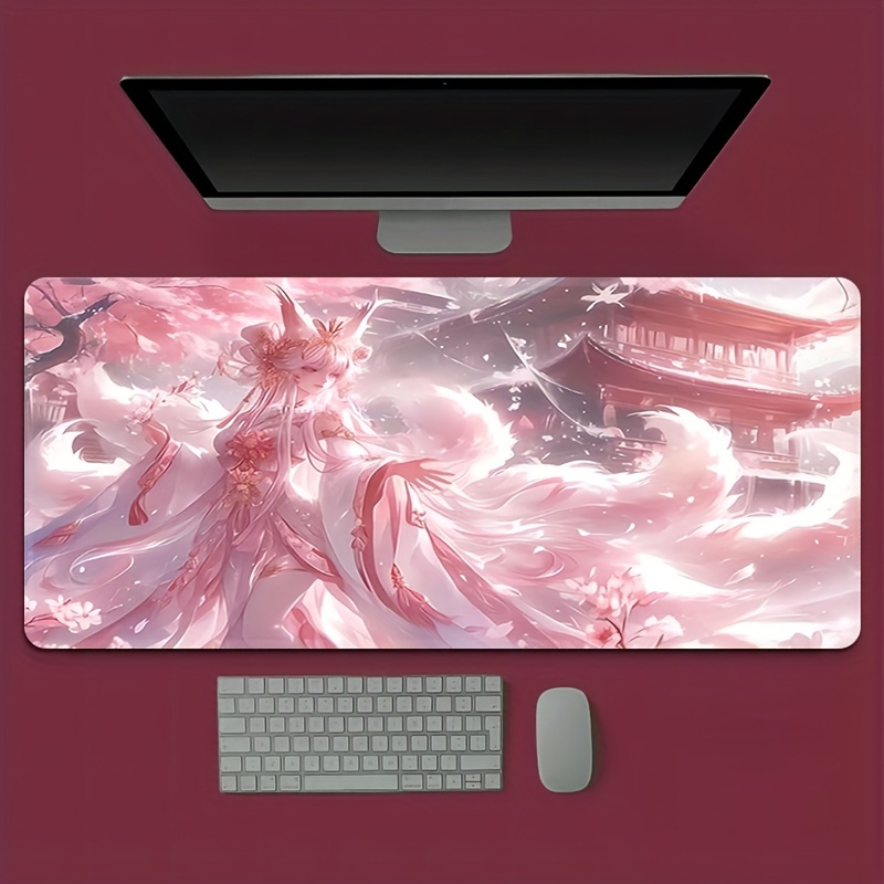 Desk Setup Designer - Коврик для стола с изображением аниме-девушки-лисицы,