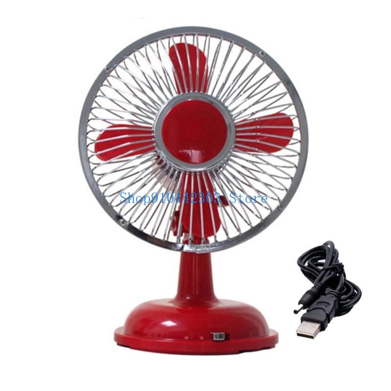 Fan Desk Small Usb - Настольный осциллирующий мини-вентилятор в ретро-стиле, 2