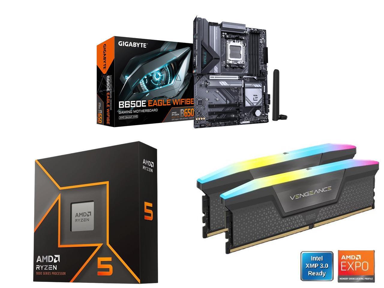 Corsair Ram Vengeance 16Gb - Материнская плата GIGABYTE B650E EAGLE WIFI6E