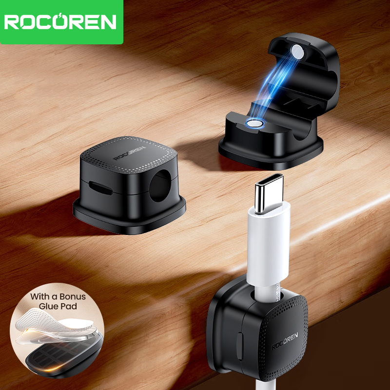 ROCOREN 30 шт. магнитных зажим – обзор и цена Desk Setup Cable Management