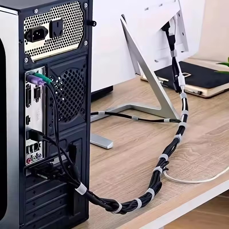 Органайзер для кабелей 1/5 м,  – обзор и цена Desk Setup Cable Management