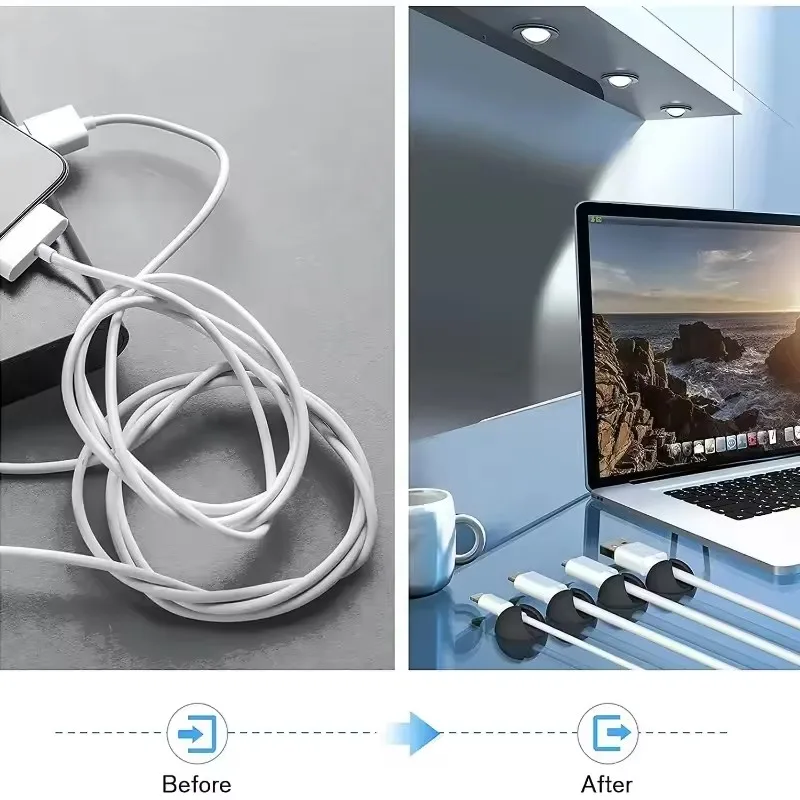 5/50 шт., органайзер для намот – обзор и цена Desk Setup Cable Management