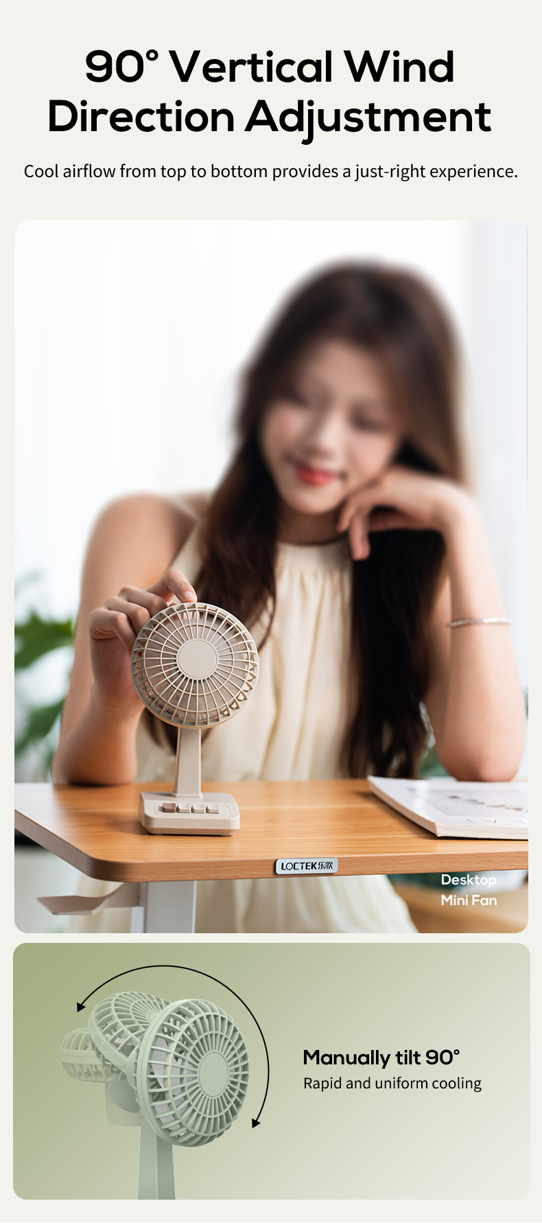 Новый ретро-настольный вентиля – обзор и цена Fan Desk Small Usb