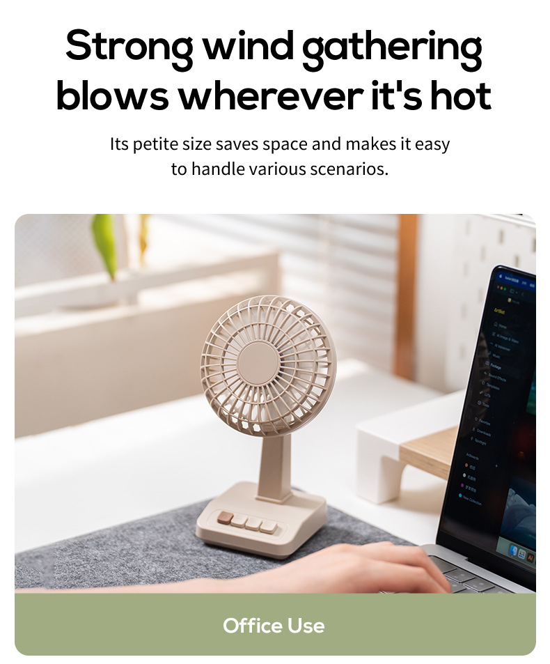 Новый ретро-настольный вентиля – обзор и цена Fan Desk Small Usb
