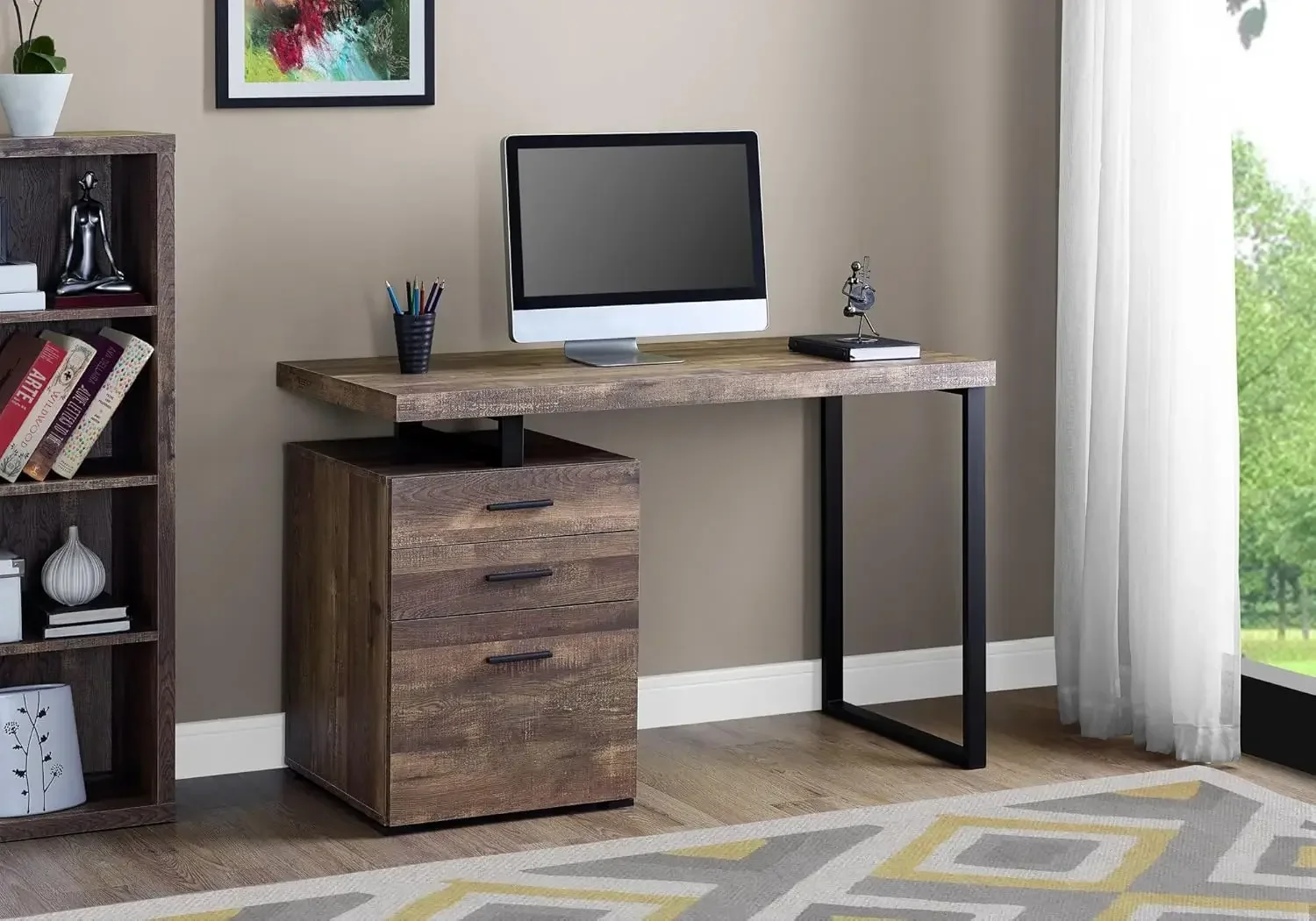 Компьютерный стол с тумбой для – обзор и цена L Shaped Desk Setup
