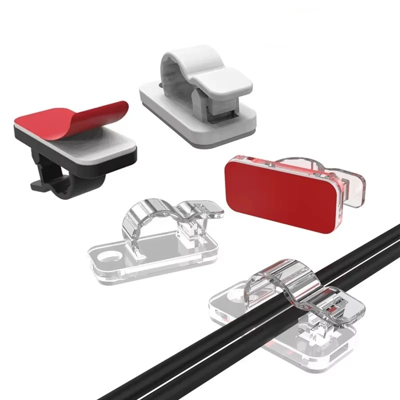 10/50 шт., зажимы-органайзеры  – обзор и цена Desk Setup Cable Management