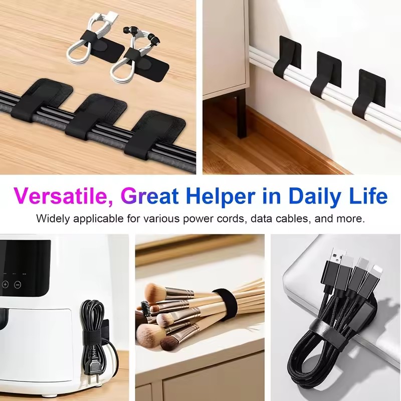 Клейкие кабельные стяжки для п – обзор и цена Desk Setup Cable Management