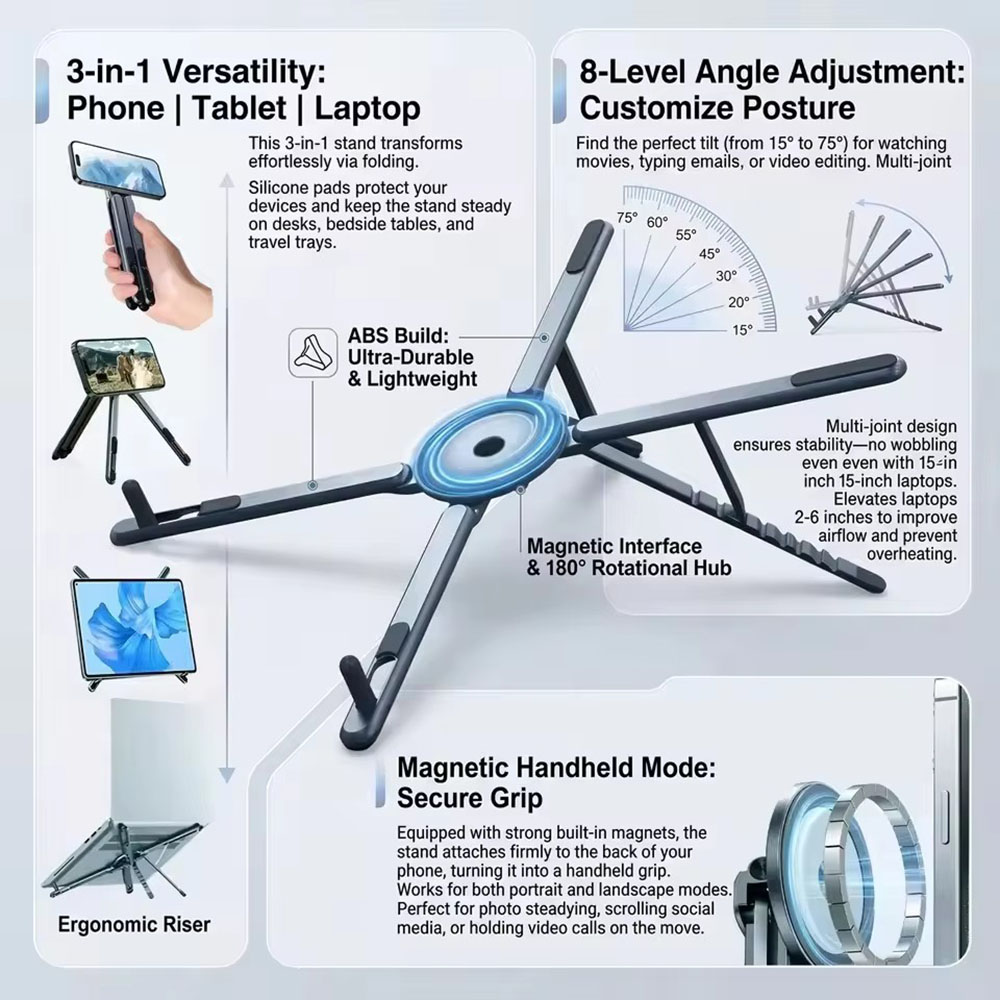 Портативный магнитный держател – обзор и цена Desk Setup Stand