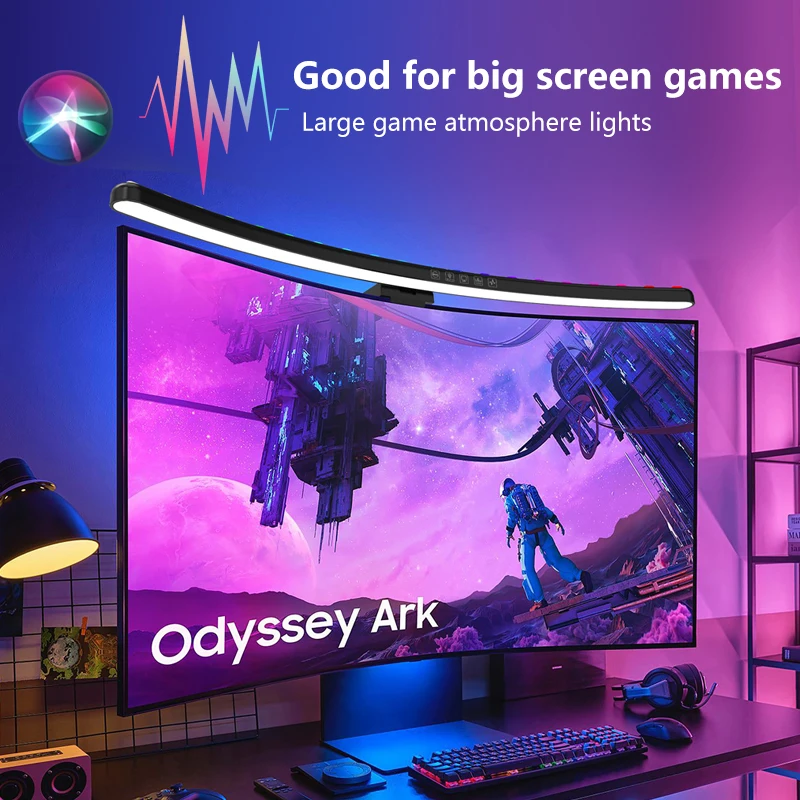 Светодиодная RGB-лампа для мон – обзор и цена Desk Setup Modern