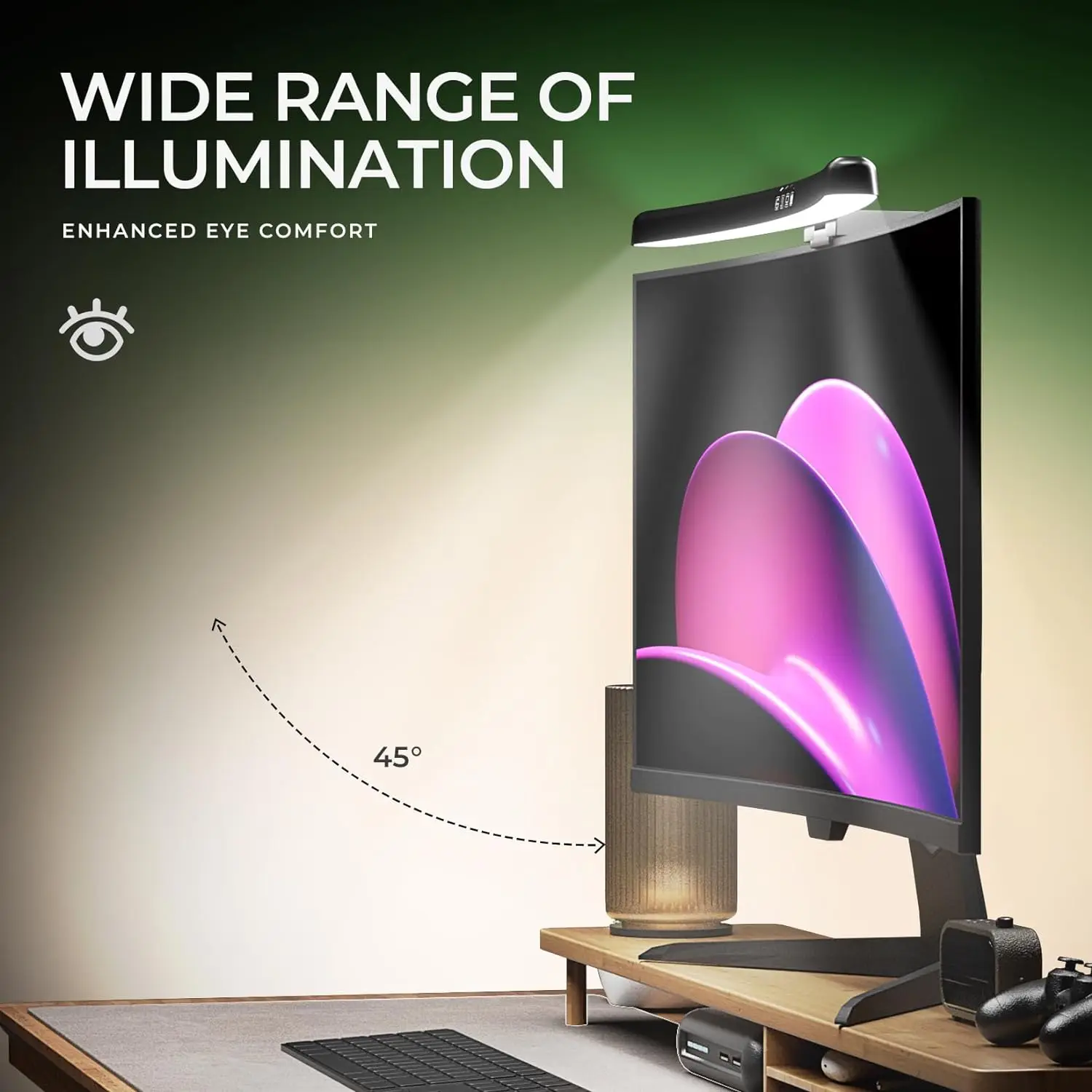 Светодиодная RGB-лампа для мон – обзор и цена Desk Setup Modern
