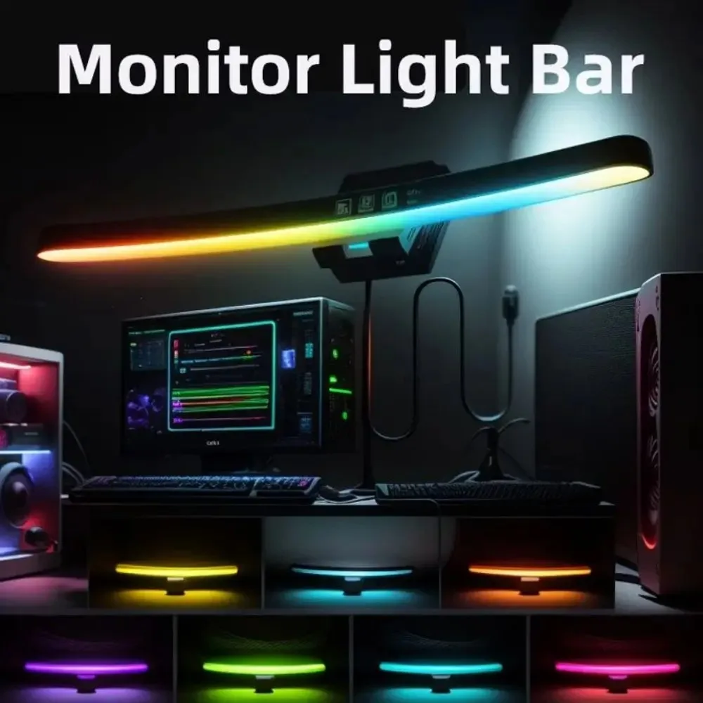 Светодиодная RGB-лампа для мон – обзор и цена Desk Setup Modern